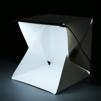 Lerbyee Folding Lightbox Photo Studio LED Desktop Studio Portable Photography Lightbox Studio for Smartphone DSLR Camera
