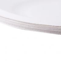 Meltset 10pcs/lot Disposable Paper Plates For BBQ 6 Inch Paper Pulp Tray Round Dessert Cake Plate Microwavable Tableware