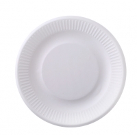 Meltset 10pcs/lot Disposable Paper Plates For BBQ 6 Inch Paper Pulp Tray Round Dessert Cake Plate Microwavable Tableware