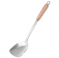 Cooking Tool stainless steel Long wooden handle Kitchen Utensils Set Spatula spoon Colander Gadgets Dining Accessories supplies