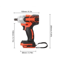Multi-function Electric Wrench High Hardness Lithium-ion Wireless Impact Wrench Wear Resistance For Construction Maintenance