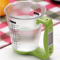 Upspiit Digital Measuring Cup Scale Cooking Tools All in One Electronic LCD Display Multifunctional Green Kitchen Measuring Cup