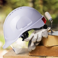 CK Tech. Safety Helmet With PC glasses Hard Hat ABS Construction Protective Helmets Work Cap Engineering Power Rescue Helmet