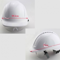 CK Tech. Safety Helmet With PC glasses Hard Hat ABS Construction Protective Helmets Work Cap Engineering Power Rescue Helmet
