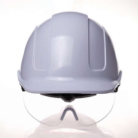 CK Tech. Safety Helmet With PC glasses Hard Hat ABS Construction Protective Helmets Work Cap Engineering Power Rescue Helmet