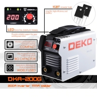 "DEKO DKA Series DC Inverter ARC Welder 220V IGBT MMA Welding Machine 120/160/200/250 Amp for Home Beginner Lightweight Efficient 4.7"