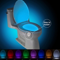 Party Bathroom Decorative Colorful Light UV Sterilization Toilet Lamp Body Motion Activated Seat Sensor Lamp