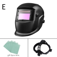 Solar Automatic Welding Helmet Welding Mask Head-Mounted Argon Arc Welding Cap Welding Protective Helmet Flat Flip Half Helical