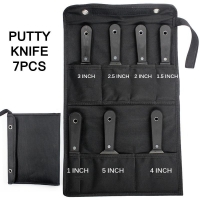 7pcs Putty Knife Scraper Blade 1-5inch Wall Shovel Carbon Steel Plastic Handle Construction Tool Plastering Knife