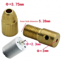 7Pcs Mini Drill Chucks 0.5-3.0mm Fit For Micro Twist Electronic Dremel Drill Collet Clamp Set Power Tool Accessories With Wrench