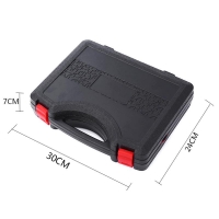 12pcs Hardware Toolbox Tool Set Portable Home Combination Repair Toolbox With Plastic Box
