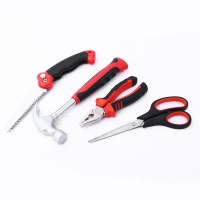 12pcs Hardware Toolbox Tool Set Portable Home Combination Repair Toolbox With Plastic Box