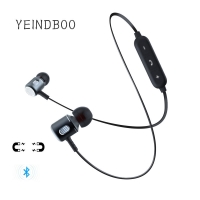 YEINDBOO Bass Bluetooth Earphone Wireless Earphones With Mic Magnetic in ear Bluetooth Earbuds Headset For Mobile Phone Sports