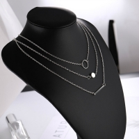 2018 New Choker Fashion Wild Aperture Metal Rods Necklace Gold Silver Layered Necklace For Women Charm Gift Jewellery