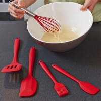 Silicone Cooking Tools Kitchen Utensils Set Spatula Whisk Basting Brush Turner