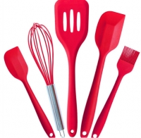 Silicone Cooking Tools Kitchen Utensils Set Spatula Whisk Basting Brush Turner