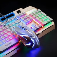 TTQ USB Gaming Keyboard Mouse Mechanical Feel Keyboard Set Wired 2000DPI Gamer Set Gamer Profesional Set Razer Led Gaming Mouse