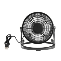 Portable DC 5V Small Desk USB 4 Blades Cooler Cooling Fan USB Mini Fans Operation  Super Mute Silent PC / Laptop / Notebook