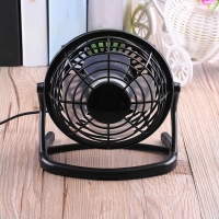 Portable DC 5V Small Desk USB 4 Blades Cooler Cooling Fan USB Mini Fans Operation  Super Mute Silent PC / Laptop / Notebook