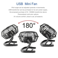 Portable DC 5V Small Desk USB 4 Blades Cooler Cooling Fan USB Mini Fans Operation  Super Mute Silent PC / Laptop / Notebook