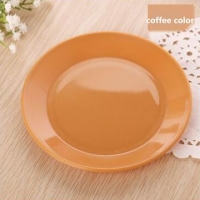 FEIGO 1 Pc Dinner Plates Colorful Tableware Fruit Saucer Food-grade Plastic Plates Snack Dish Kitchen Supplies Dishes Plates F528