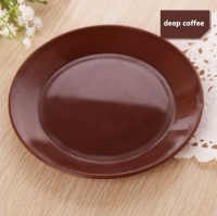 FEIGO 1 Pc Dinner Plates Colorful Tableware Fruit Saucer Food-grade Plastic Plates Snack Dish Kitchen Supplies Dishes Plates F528