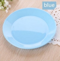 FEIGO 1 Pc Dinner Plates Colorful Tableware Fruit Saucer Food-grade Plastic Plates Snack Dish Kitchen Supplies Dishes Plates F528