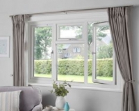 White UPVC Casement Window - Side &amp; Top Hung 1770 X 1160mm