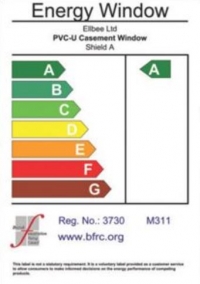 White UPVC Casement Window - Side &amp; Top Hung 1770 X 1160mm