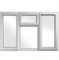 White UPVC Casement Window - Side &amp; Top Hung 1770 X 1160mm