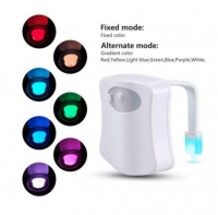 Smart Bathroom Toilet Nightlight LED Body Motion Activated On/Off Seat Sensor Lamp 8 Color PIR Toilet Night Light lamp