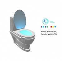 Smart Bathroom Toilet Nightlight LED Body Motion Activated On/Off Seat Sensor Lamp 8 Color PIR Toilet Night Light lamp