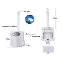 Smart Bathroom Toilet Nightlight LED Body Motion Activated On/Off Seat Sensor Lamp 8 Color PIR Toilet Night Light lamp