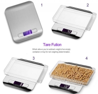 LCD Electronic Kitchen Scales balance Cooking Measure Tools Digital Stainless Steel 10000g/1g digital Weighing Food scale