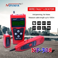 Network monitoring cable tester LCD NF-308 Wire Fault Locator LAN Network Coacial BNC USB RJ45 RJ11 red color NF_308