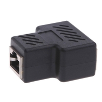 MLLSE 1 To 2 Ways RJ45 LAN Ethernet Network Cable Female Splitter Connector Adapter AA4115