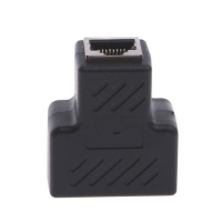 MLLSE 1 To 2 Ways RJ45 LAN Ethernet Network Cable Female Splitter Connector Adapter AA4115