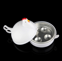 Kitchen Eggs Steamer Chicken Shaped Microwave 4 Egg Boiler Cooker Novelty Kitchen Cooking Appliances Steamer Home Tool