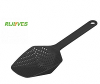 RLJLIVES 1 Pc Black Cooking Shovels Vegetable Strainer Scoop Nylon Spoon Large Colander Soup Filter Kitchen Tools