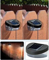 NEW House Home Outdoor Garden Yard Path Fence Landscape Mount Solar Ni-MH Powered 2V Power 2LED Lamp Light Garden Ornaments