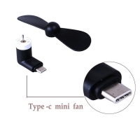 BinFul Newest Mini Portable gadget Type C Mobile Phone Cooling usb mini Fan Super Mute For Android LG Huawei phone