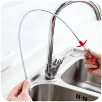 60CM Long Reach Four Claws Flexible Pick Up Tool Spring Grip Narrow Bend Curve Grabber For Picking Up Sewer Hair Dredging Device