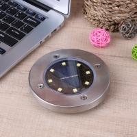 Waterproof Solar Powered 8 LED Buried Underground Lighting Outdoor Landscape Path Garden Lamp Stairs Light Decking Lamp