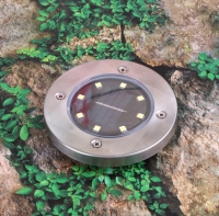 Waterproof Solar Powered 8 LED Buried Underground Lighting Outdoor Landscape Path Garden Lamp Stairs Light Decking Lamp