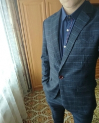 ( 1 Piece Jacket )2018 New Men's Fashion Boutique Lattice Business Casual Suit Jacket Groom Wedding Dress Formal Blazer Men Coat