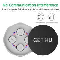 GETIHU Car Phone Holder Magnetic Air Vent Mount Mobile Smartphone Stand Magnet Support Cell Cellphone Telephone Desk in Car GPS