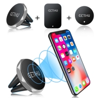 GETIHU Car Phone Holder Magnetic Air Vent Mount Mobile Smartphone Stand Magnet Support Cell Cellphone Telephone Desk in Car GPS
