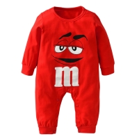2018 New fashion baby boys girls clothes newborn blue and red Long sleeve Cartoon printing Jumpsuit Infant clothing set
