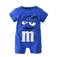 2018 New fashion baby boys girls clothes newborn blue and red Long sleeve Cartoon printing Jumpsuit Infant clothing set