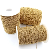 5 Meters/Lot Never Fade Stainless Steel Necklace Chains Bulk For DIY Jewelry Findings Making Materials Handmade Supplies